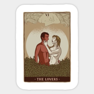 The Lovers Tarot card Sticker